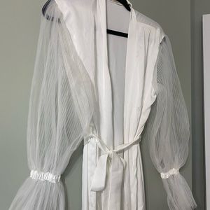 The Cassidy from ROBE white silk robe